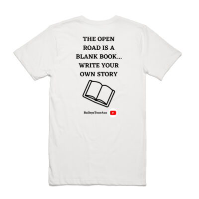 BTA - Men's Tee White - 'Open book' Thumbnail
