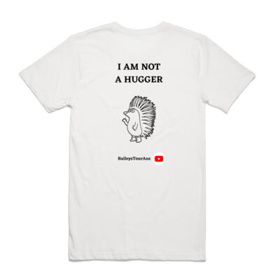 BTA - Men's Tee White - 'I'm not a hugger' Thumbnail