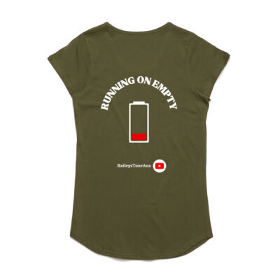 BTA - Women's Tee - 'Running on empty' Thumbnail