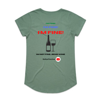 BTA - Women's Light Tee - 'I'm Fine' 2 Thumbnail