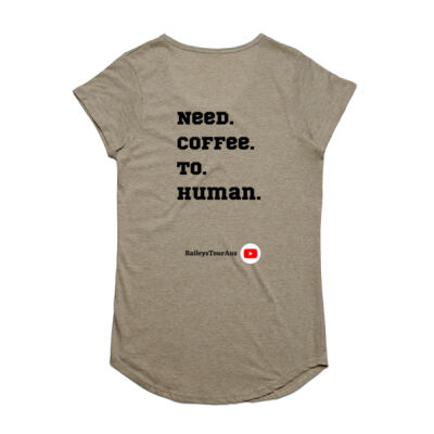 BTA - Women's Light Tee - 'Need coffee' Thumbnail